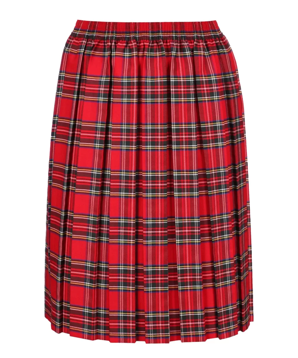 Front Children's Tartan Skirt Red Tartan