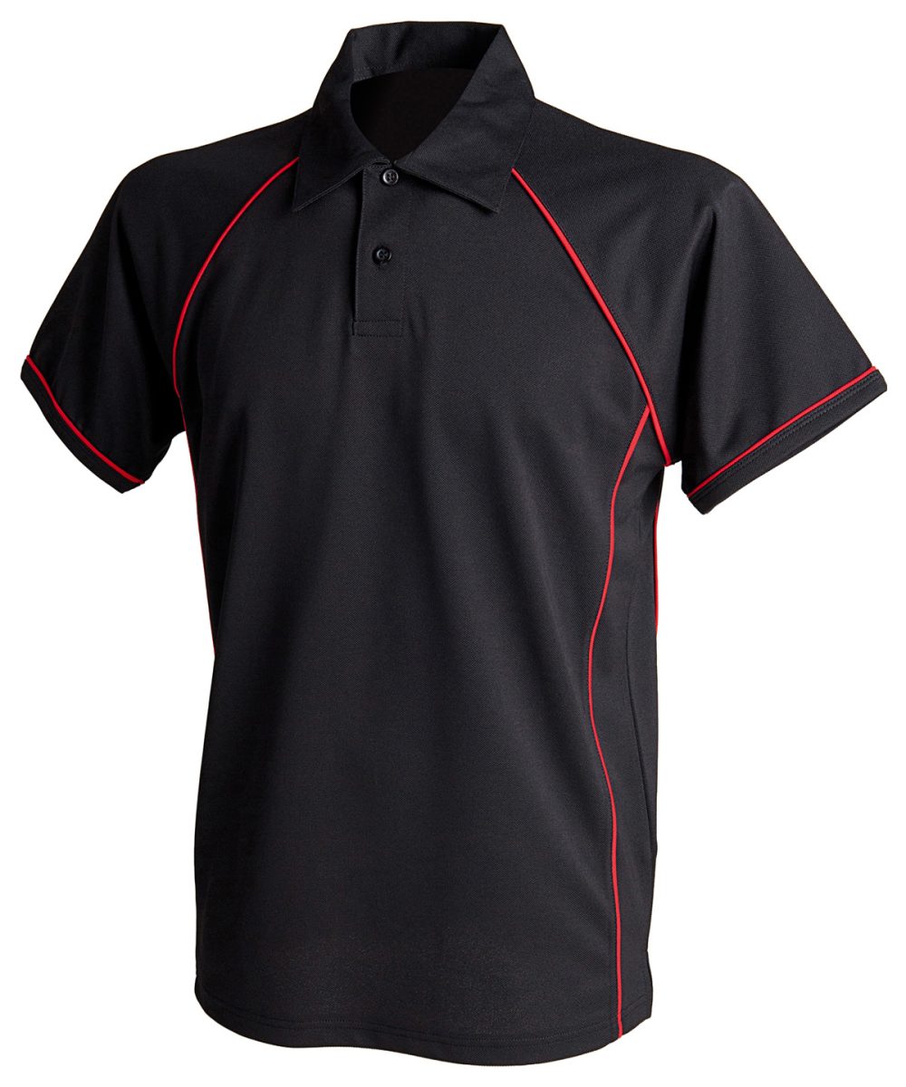 Black/Red† Polos