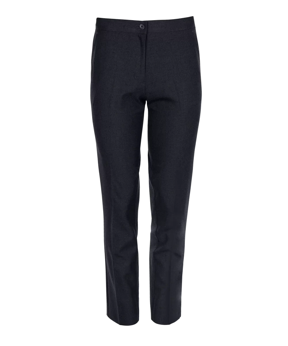 Front Female Slim Fit Trousers New Navy