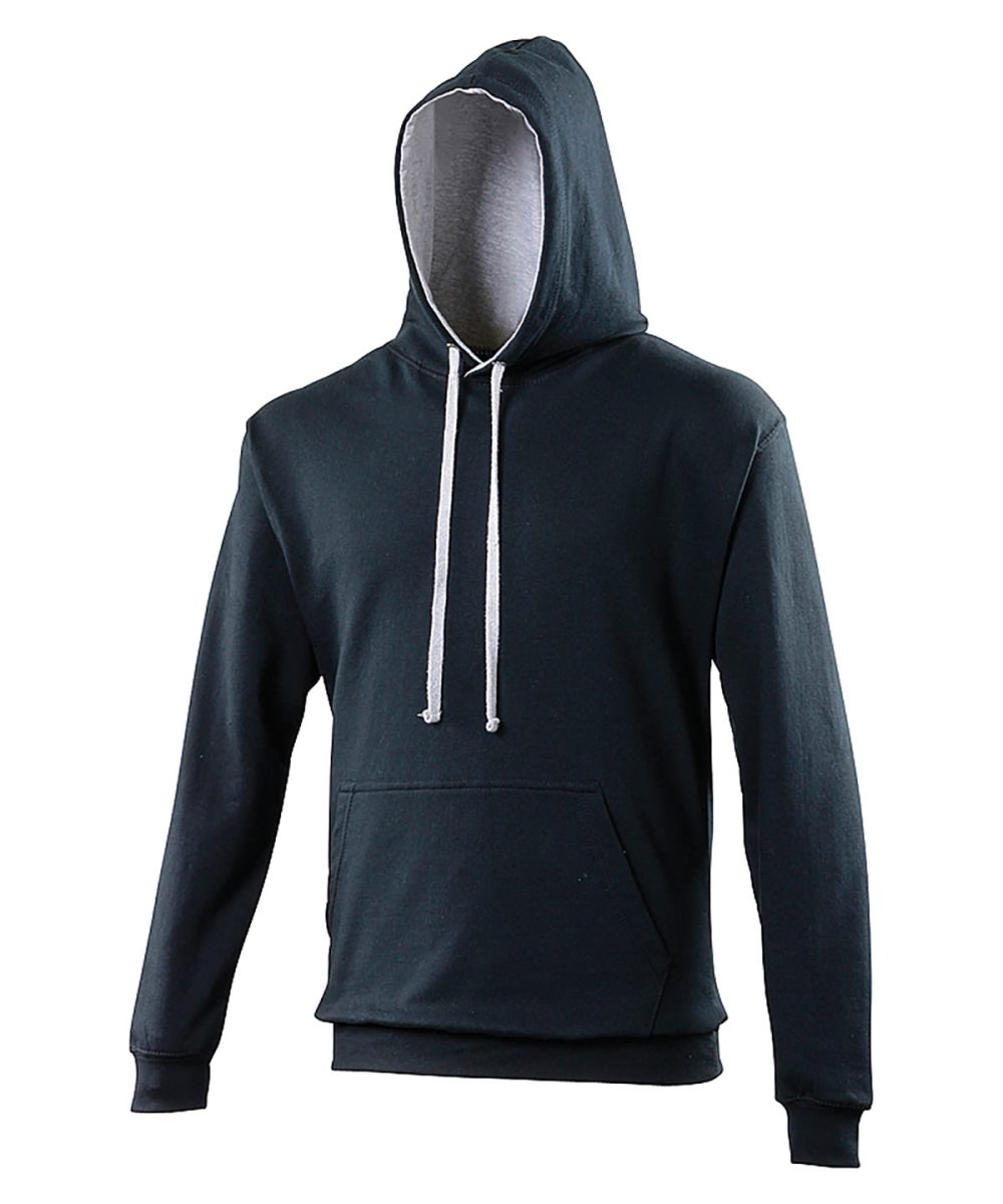 New French Navy/Heather Grey Hoodies
