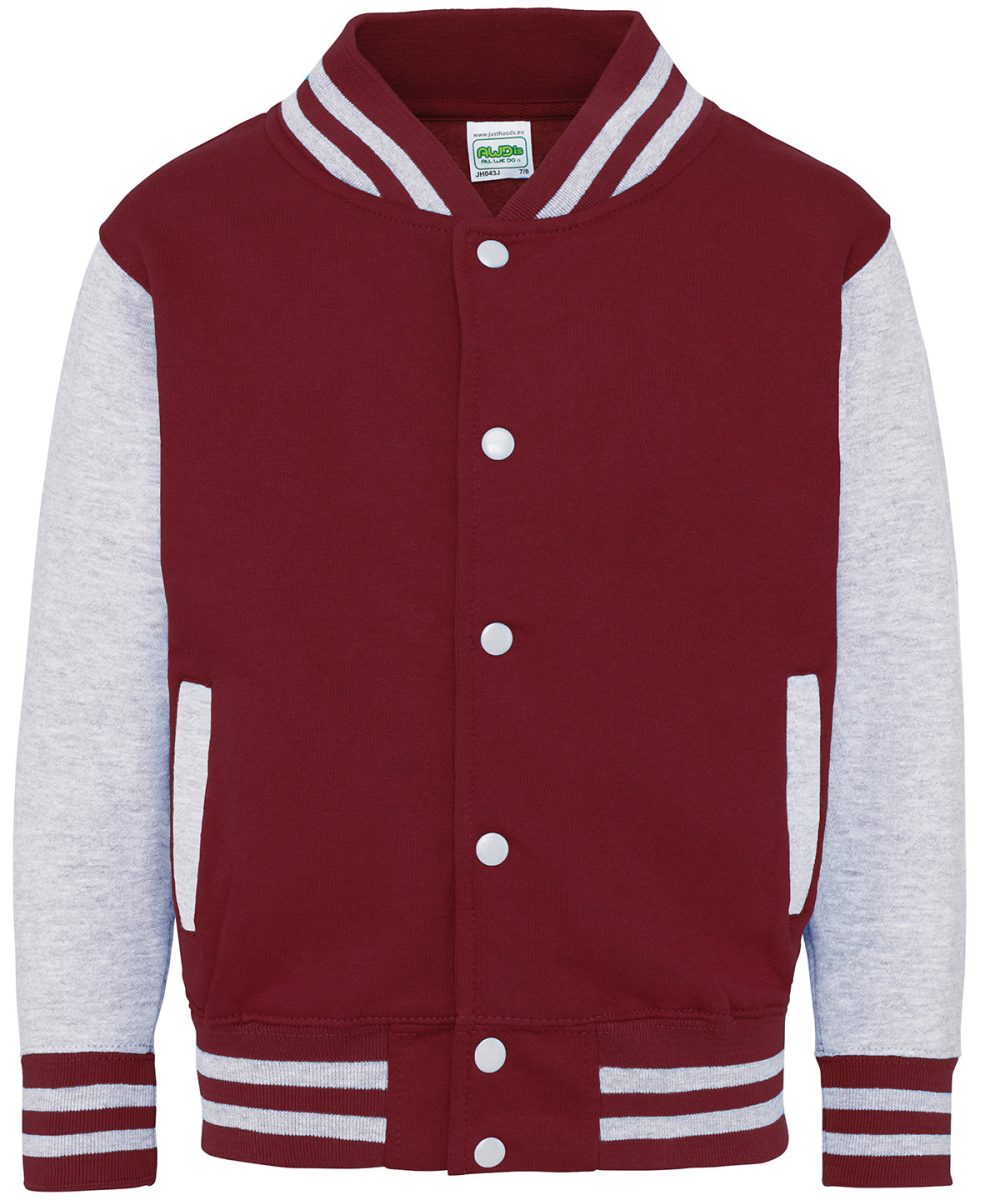 Burgundy/Heather Grey Jackets