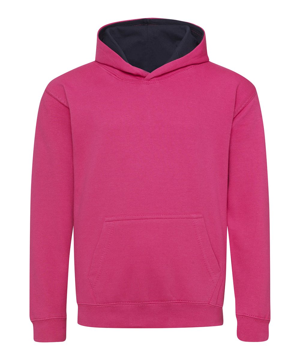 Hot Pink/French Navy Hoodies