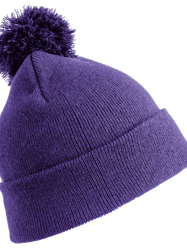 Mary Tavy and Brentor Primary School Purple Embroidered Beanie