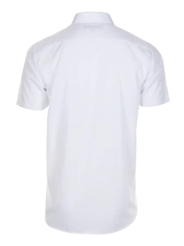 Rear Regular Fit Short Sleeve Shirt White