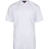 Front Slim Fit Short Sleeve Shirt White