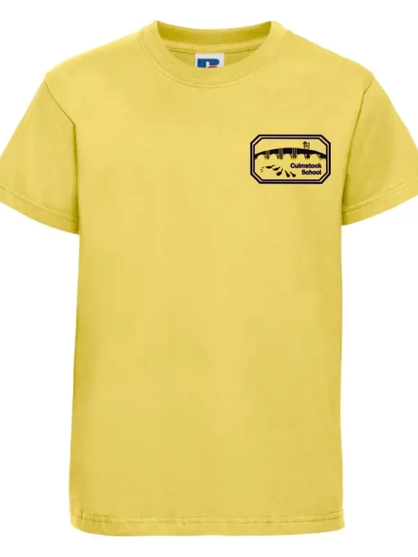 Culmstock Primary Yellow Embroidered T-Shirt