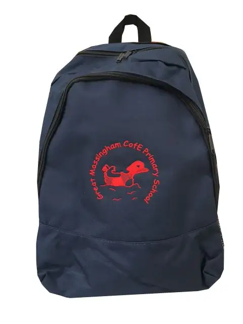 Great Massingham C of E Primary School Navy Embroidered Back Pack