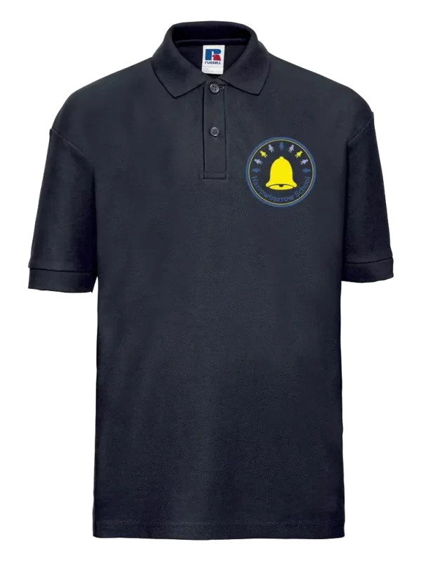Harrowbarrow Primary School Blue Embroidered Polo Shirt