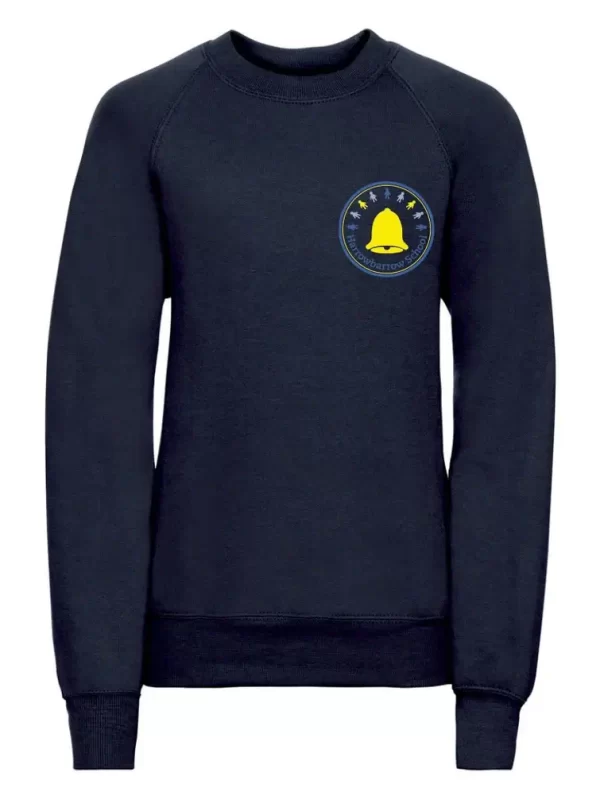 Harrowbarrow Primary School Blue Embroidered Sweatshirt