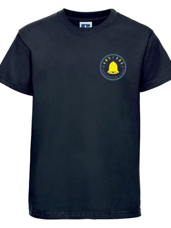 Harrowbarrow Primary School Blue Embroidered T-Shirt