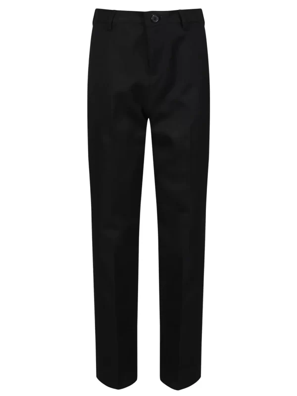 Front Regular Fit Trousers Black