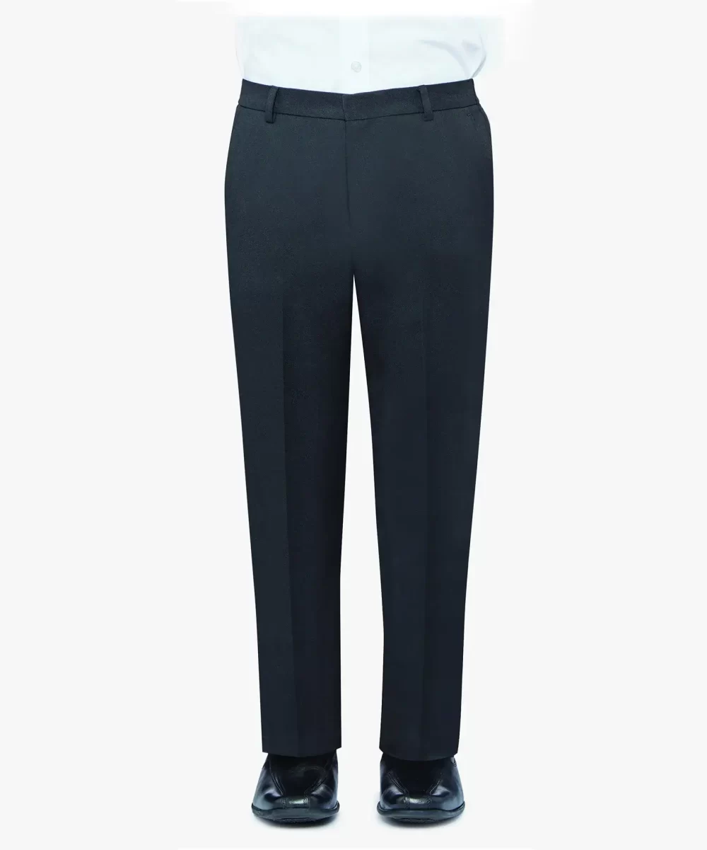 Front Senior Sturdy Fit Trousers Black