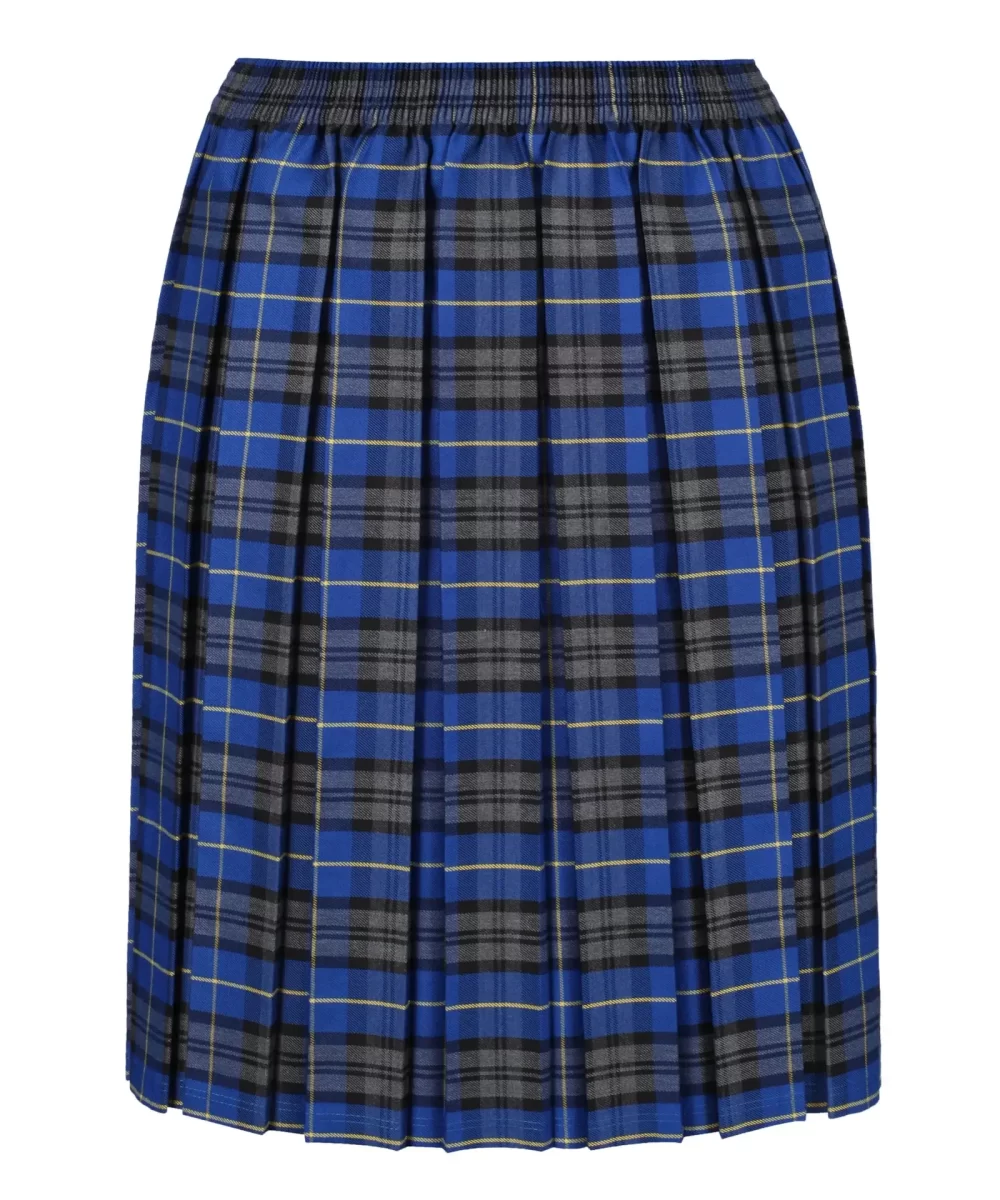 Front Children's Tartan Skirt Blue Tartan