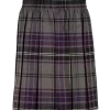 Front Children's Tartan Skirt Grey Tartan