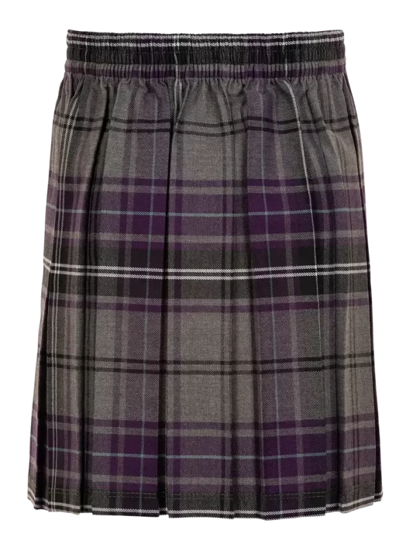 Rear Children's Tartan Skirt Grey Tartan
