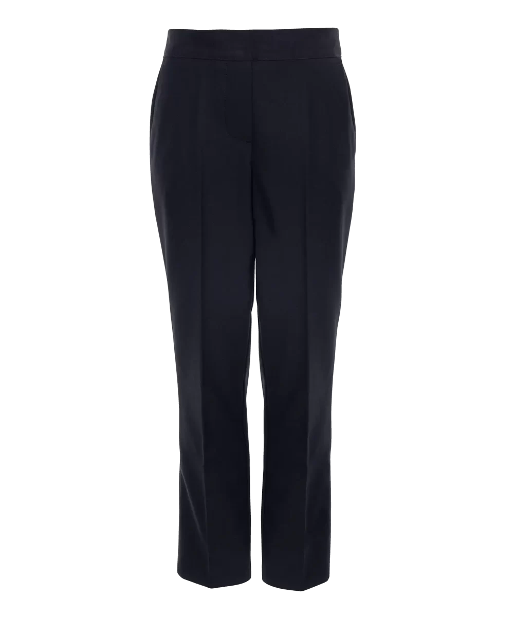 Front Female Slim Fit Trousers New Navy