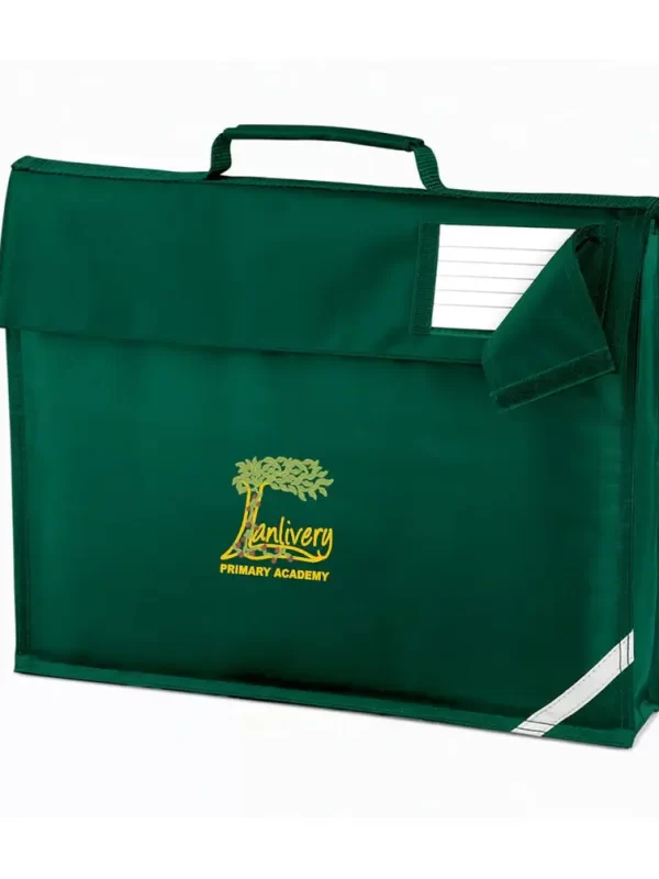 Lanlivery Primary Academy Green Embroidered Book Bag