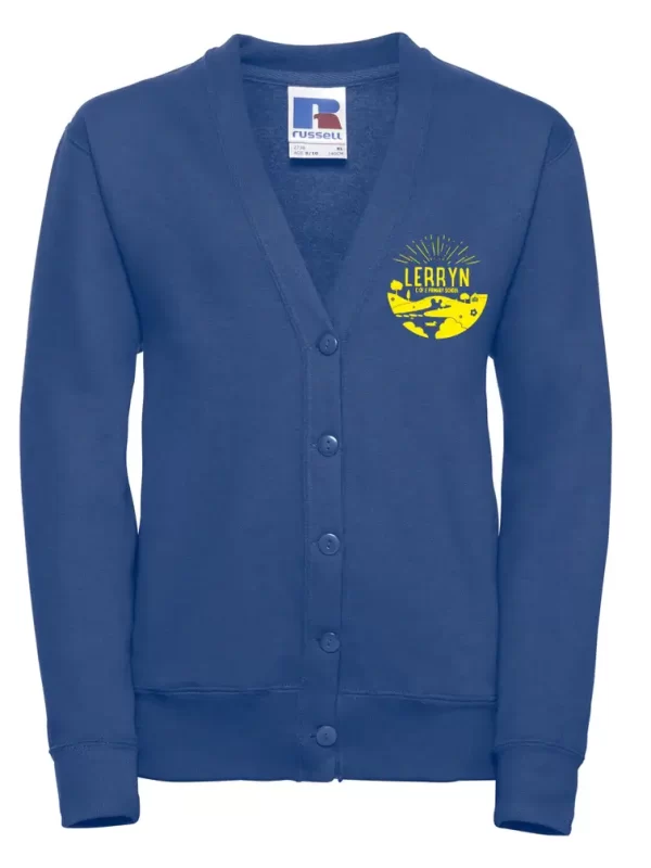 Lerryn Primary School Blue Embroidered Cardigan
