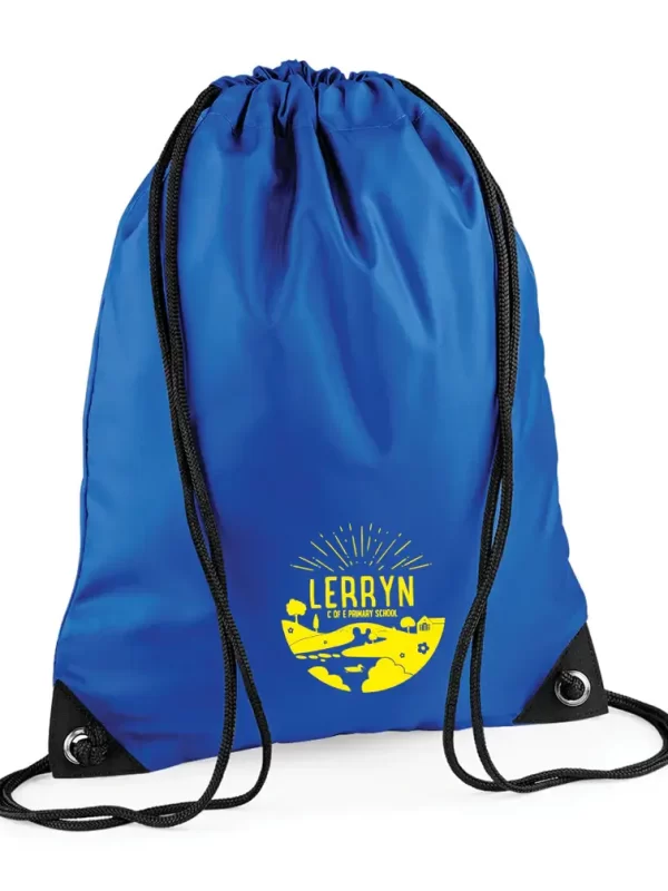 Lerryn Primary School Blue Printed Gym Bag