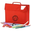 Pensilva Primary School Red Embroidered Book Bag