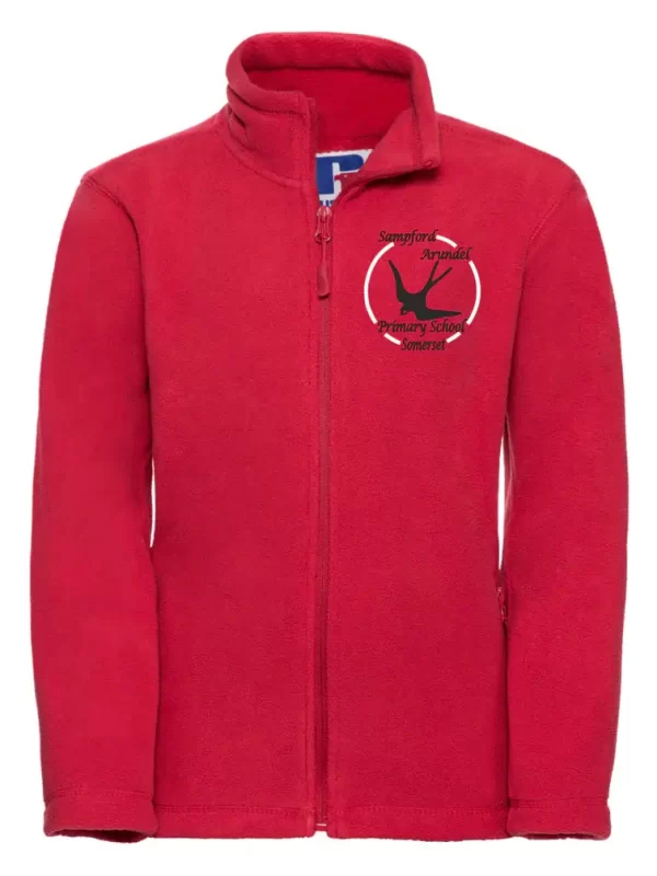 Sampford Arundel Red Embroidered Fleece