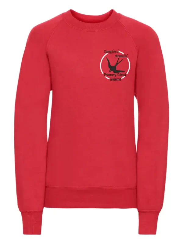 Sampford Arundel Red Embroidered Sweatshirt