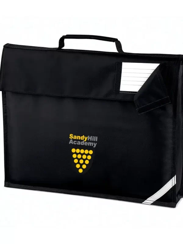 Sandy Hill Academy Black Embroidered Book Bag