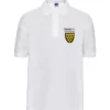 Sandy Hill Academy White Embroidered Polo Shirt