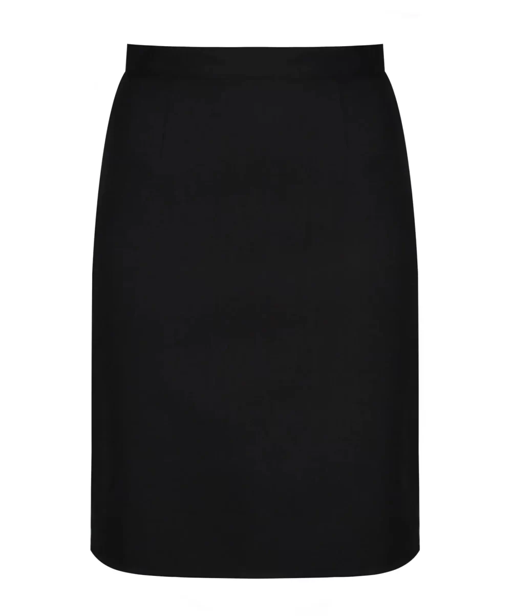 Front Senior Straight Skirt Black