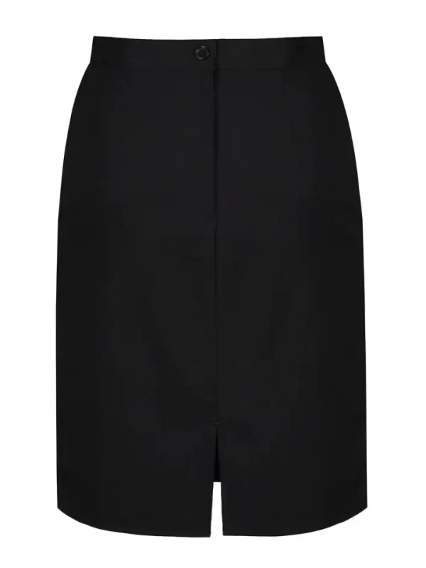 Rear Senior Straight Skirt Black