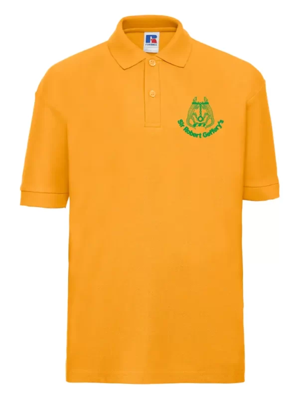 Sir Robert Geffery's School Gold Embroidered Polo Shirt