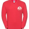 St Dominic Primary School Red Embroidered V Neck Sweatshirt