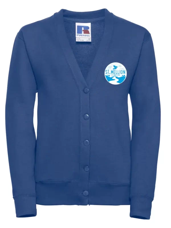 St Mellion C of E Primary Blue Embroidered Cardigan