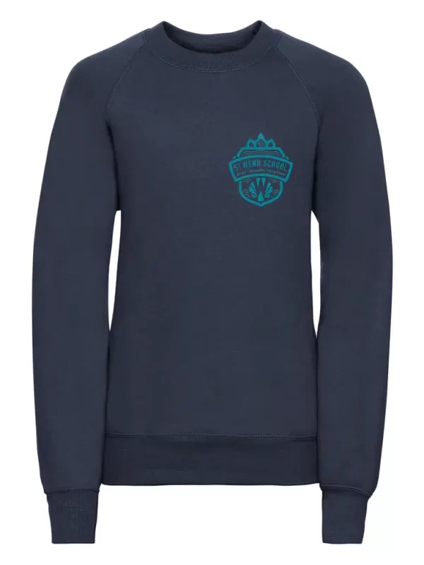 St Wenn School Navy Embroidered Sweatshirt