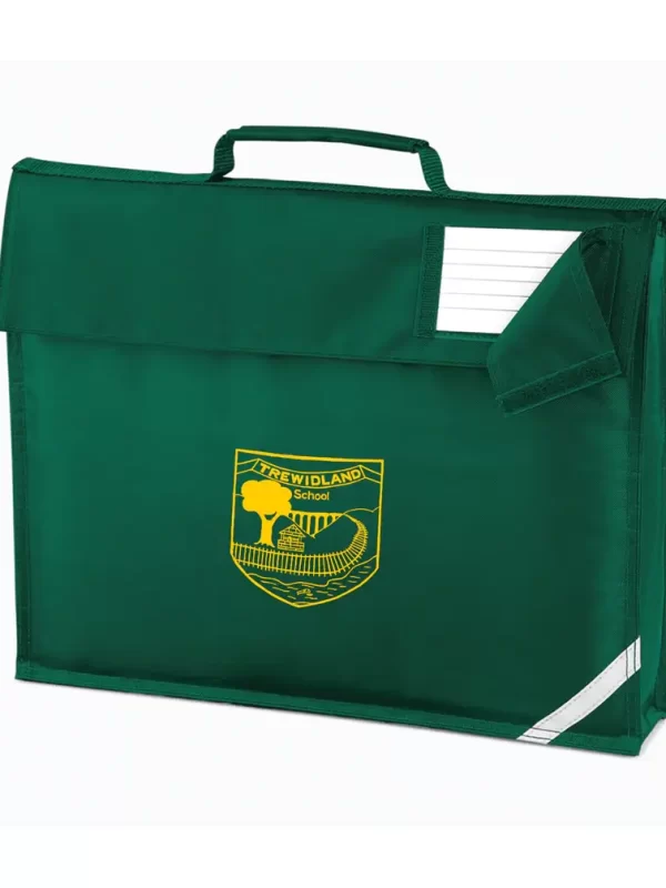Trewidland School Green Embroidered Book Bag
