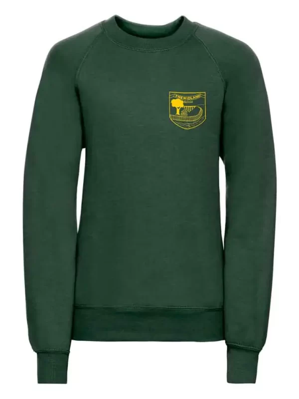 Trewidland School Green Embroidered Sweatshirt