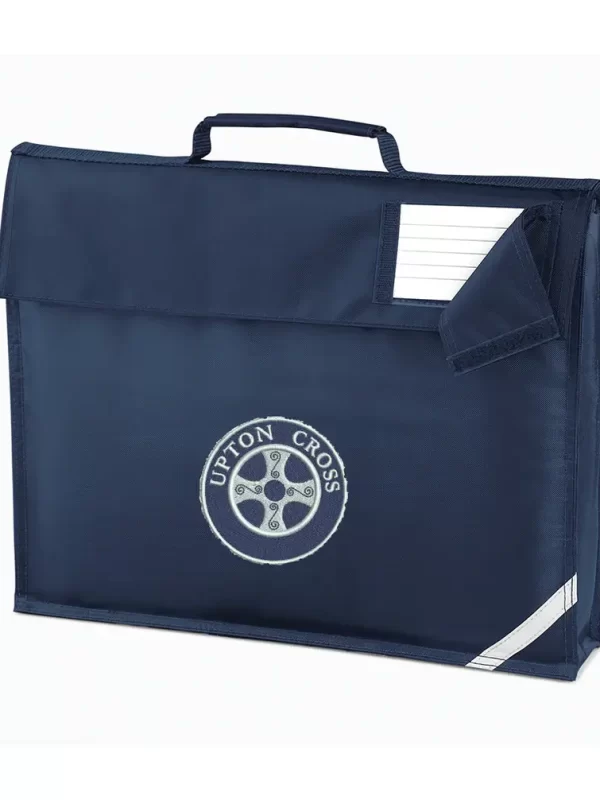 Upton Cross School Navy Embroidered Book Bag