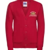 Withington C of E Primary School and Pre School Play Group Red Embroidered Cardigan