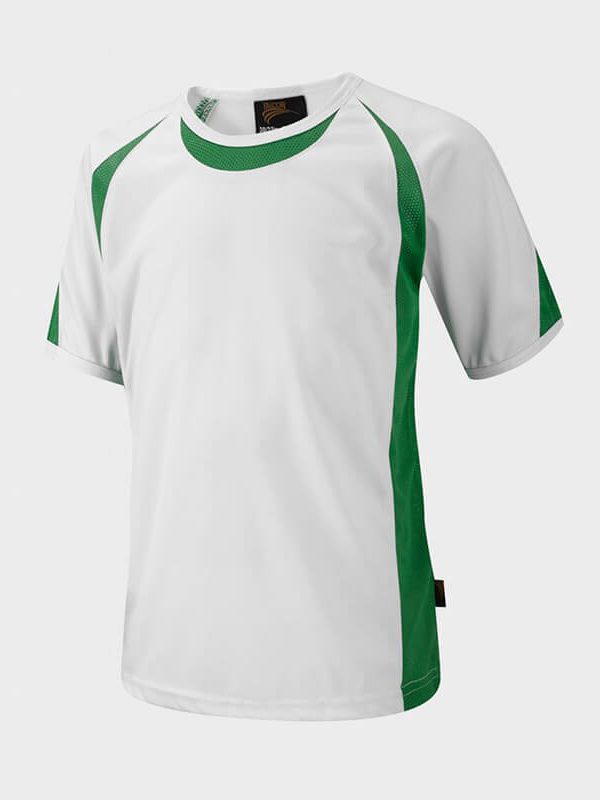 White/Emerald T-shirts