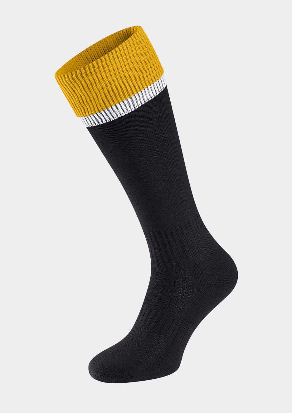 Black/Amber/White Socks