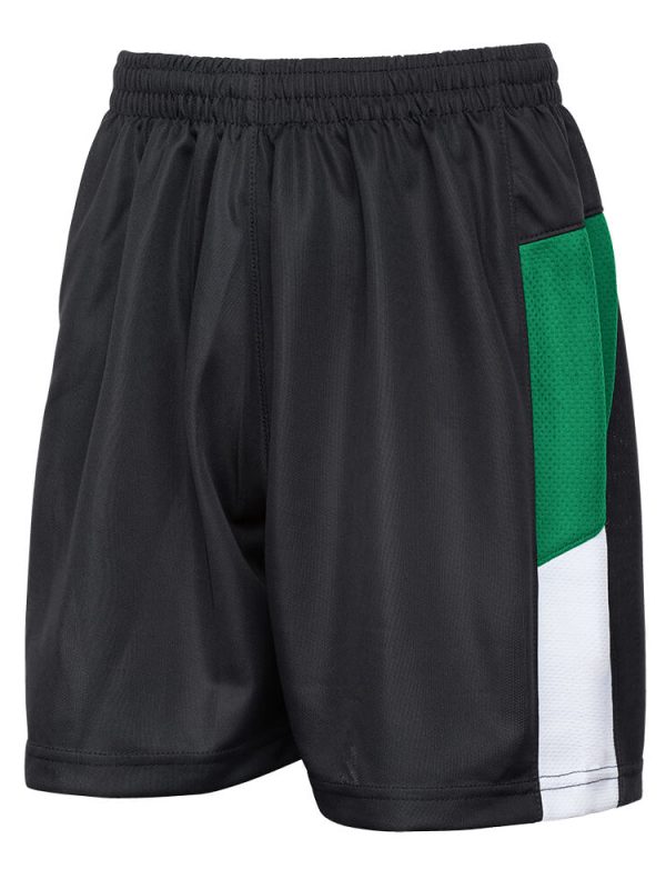 Black/Emerald/White Shorts