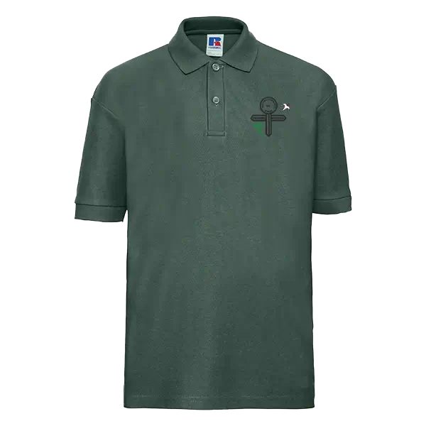 Western Downland School Green Embroidered Polo Shirt