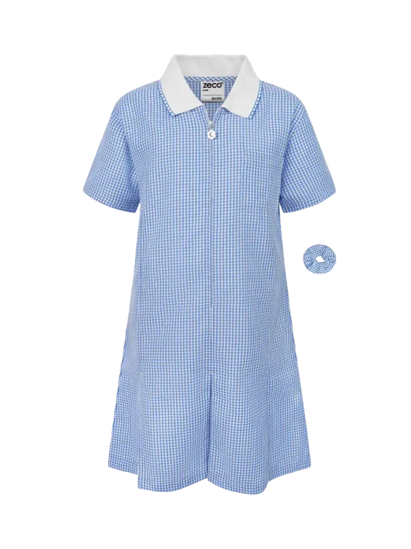 Tavistock Primary Blue Summer Dress Front