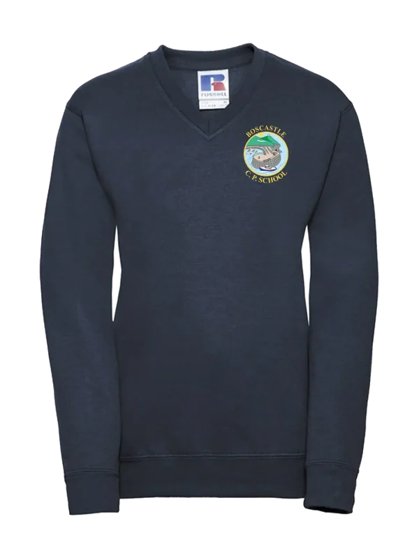 Boscastle Primary School Navy V Neck Sweatshirt
