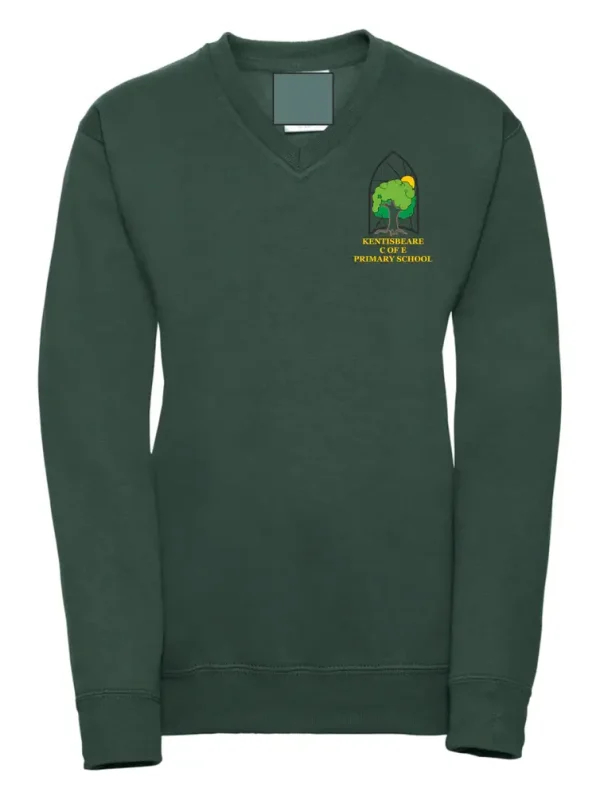 Kentisbeare Green V Neck Sweatshirt