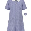 Boscastle School Navy Summer Dress Front
