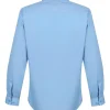 Winterbottoms Regular Fit Blue Long Sleeve Standard Collar Blouse