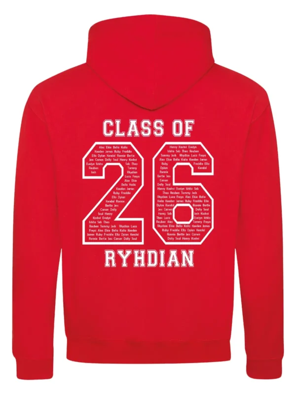 2026 Leavers Hoodie Rear